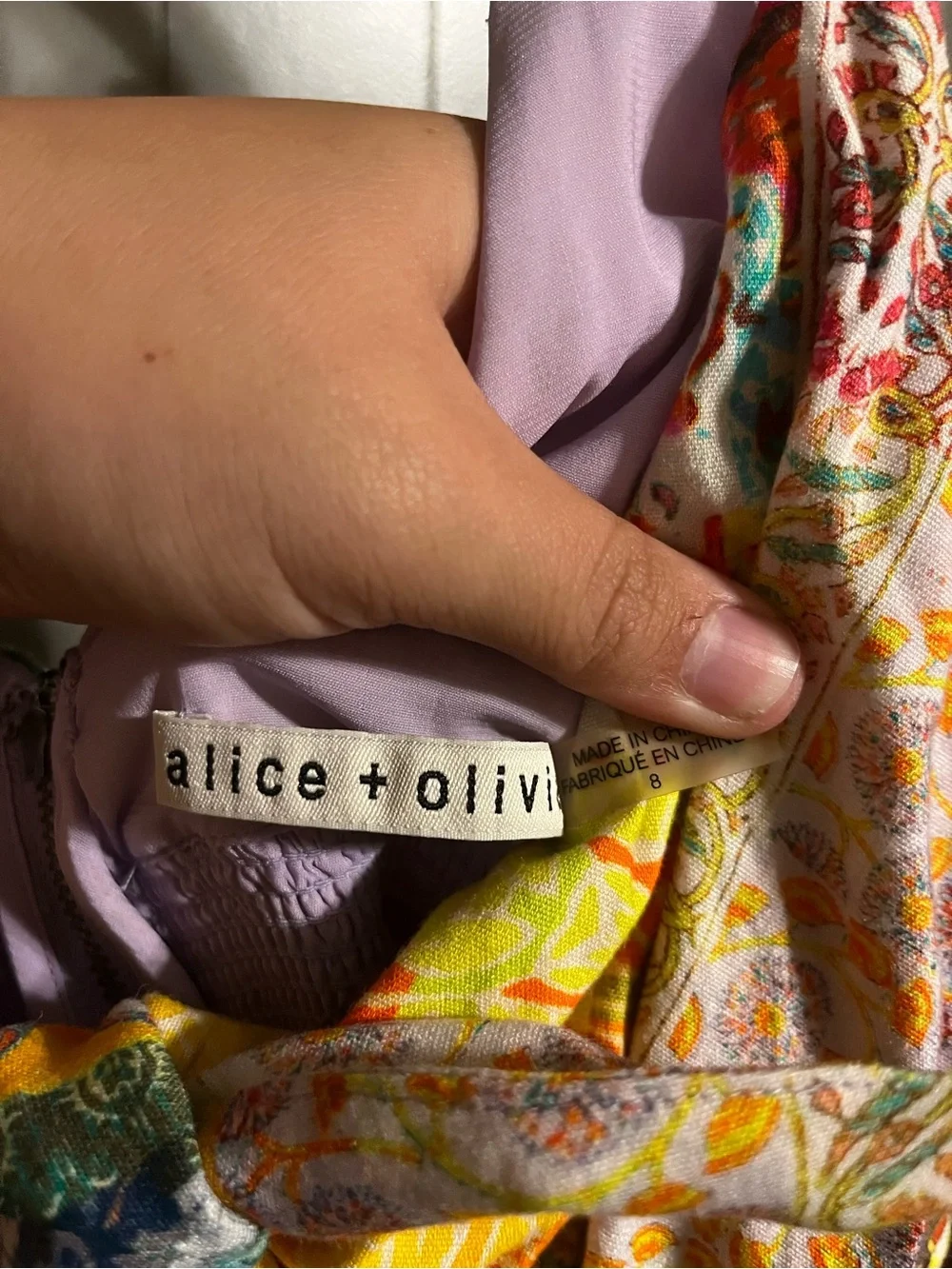 Alice + Olivia Karolina Patchwork Maxi Dress - Picture 7 of 10